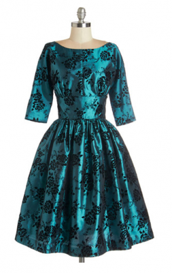 Posh at the Party Dress in Teal
